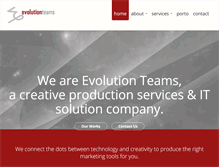 Tablet Screenshot of evolutionteams.com